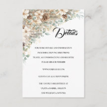 Green and Gold Enclosure Card Details