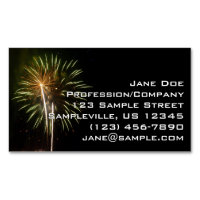 Green and Gold Fireworks Holiday Celebration