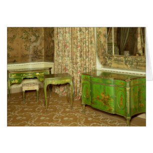 Green and gold lacquer furniture in the state