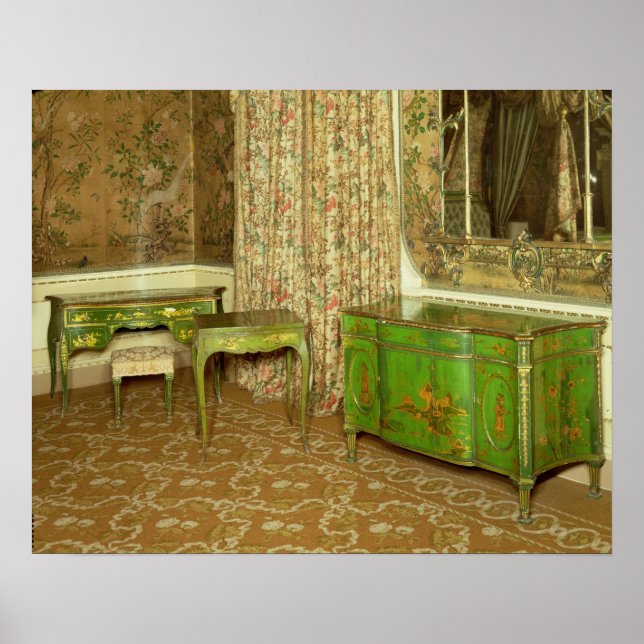 Green and gold lacquer furniture in the state poster (Front)