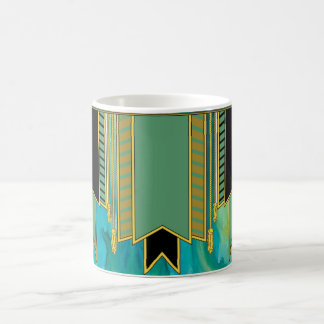 Green and Gold Pendents Mug