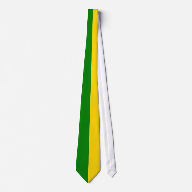 Green and Gold Two Colour Tie (Front)
