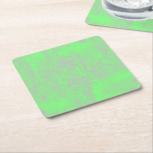 green and gray marble square paper coaster