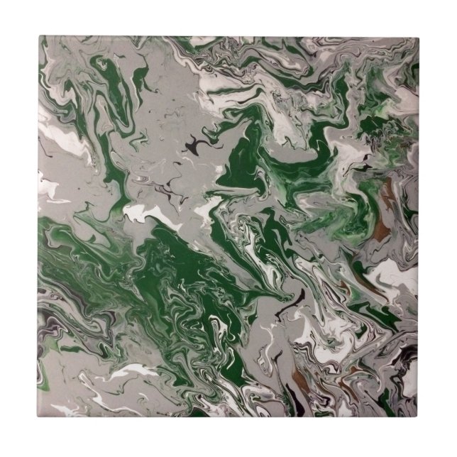 Green and Grey Marble Tile (Front)