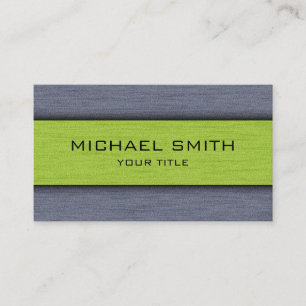 Green and Grey Professional Modern Business Card