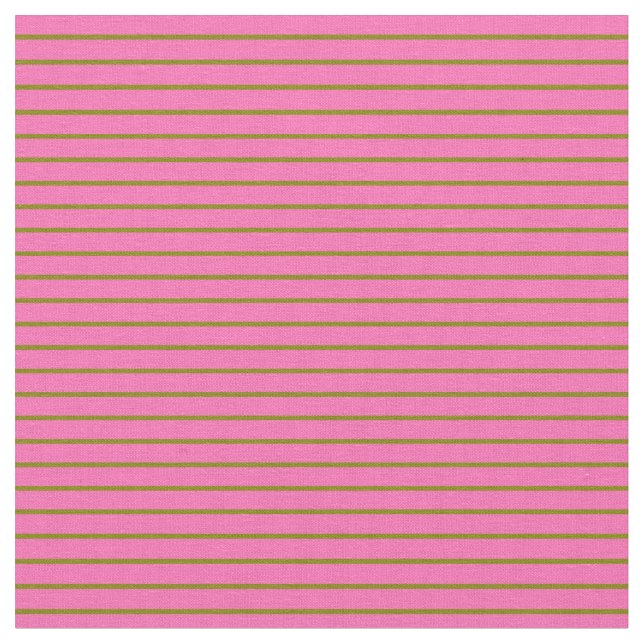 Green and Hot Pink Coloured Striped Pattern Fabric (Close Up)