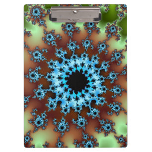 Green and Light Blue Eye Clipboard
