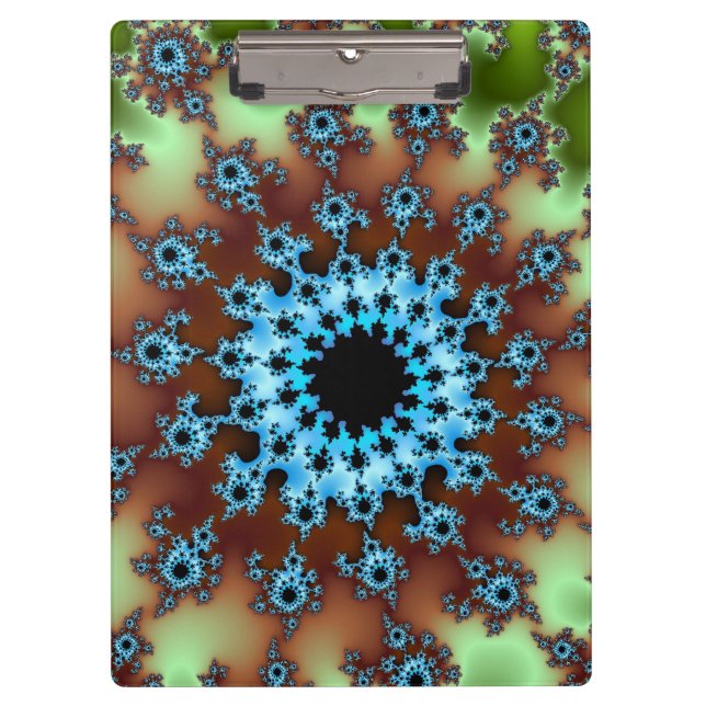Green and Light Blue Eye Clipboard (Front)