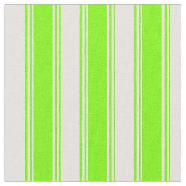 Green and Light Cyan Coloured Stripes Fabric (Close Up)