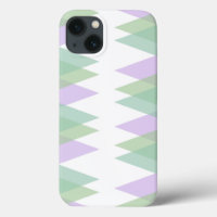 Green and lilac triangles Case-Mate iPhone case
