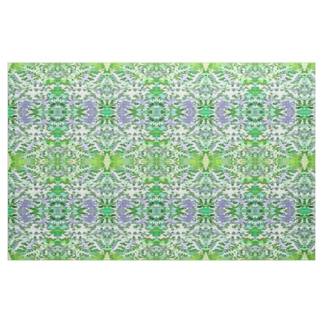 Green and Mauve Camouflage Pattern Fabric (Fat Quarter)