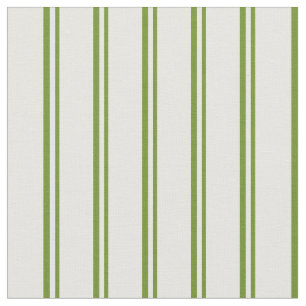 Green and Mint Cream Coloured Lines Fabric