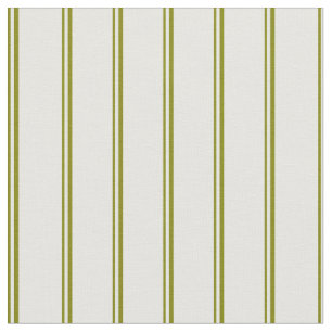 Green and Mint Cream Coloured Stripes Fabric