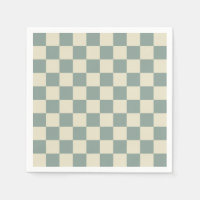 Green and Pale Yellow Chequerboard