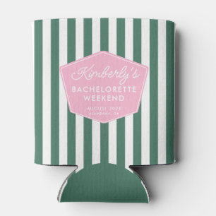 Green And Pink Beverly Hills Bachelorette Party Can Cooler