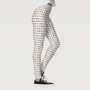 Green and Pink Dots Leggings