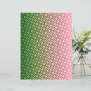 Green and Pink Gradient Geometric Scrapbook paper