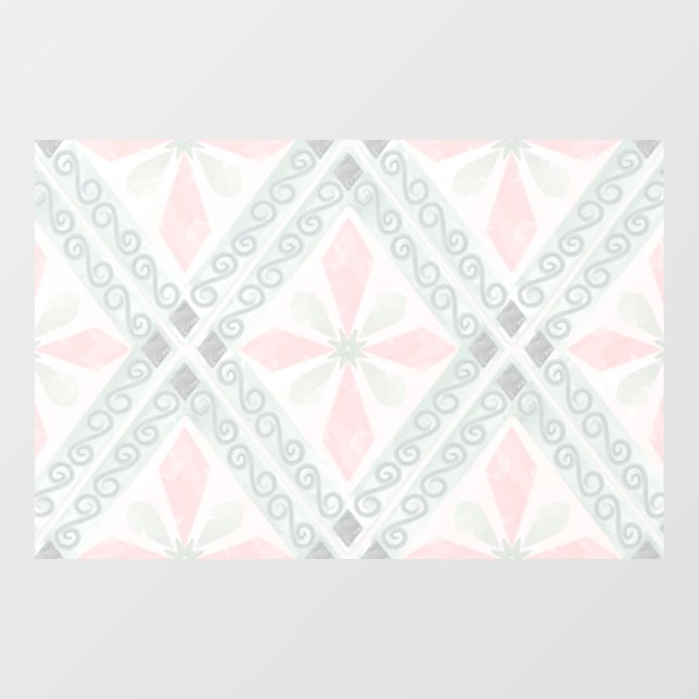 Green and pink pastel diamond pattern (Sheet)