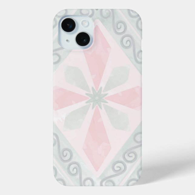 Green and pink pastel diamond pattern Case-Mate iPhone case (Back)