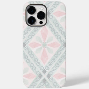Green and pink pastel diamond pattern Case-Mate iPhone 14 pro max case