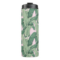 Green and Pink Tropical Leaves | Cabana 