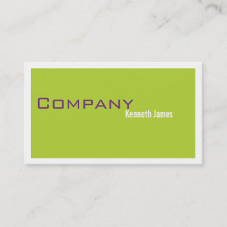 Green and Purple Business Card