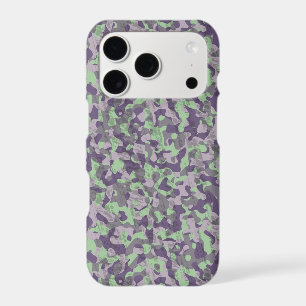 green and purple camo abstract