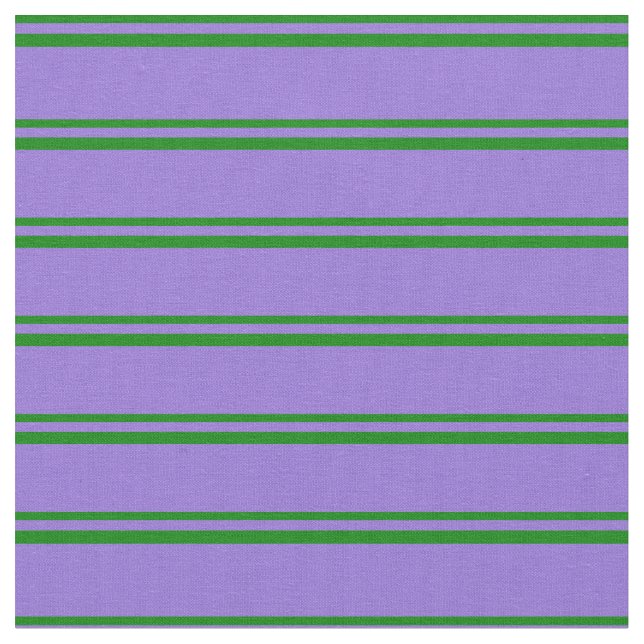 Green and Purple Lines Pattern Fabric (Close Up)