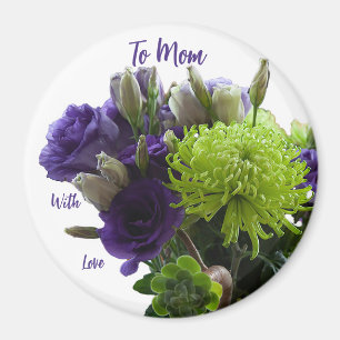 Green and Purple Mothers Day Magnet 