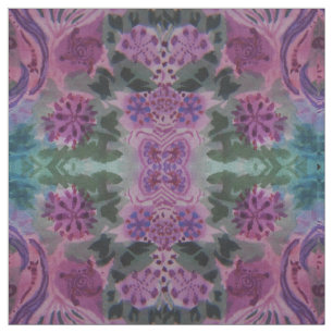 Green and Purple Pattern Fabric