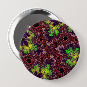 Green and Purple Speckle 10 Cm Round Badge