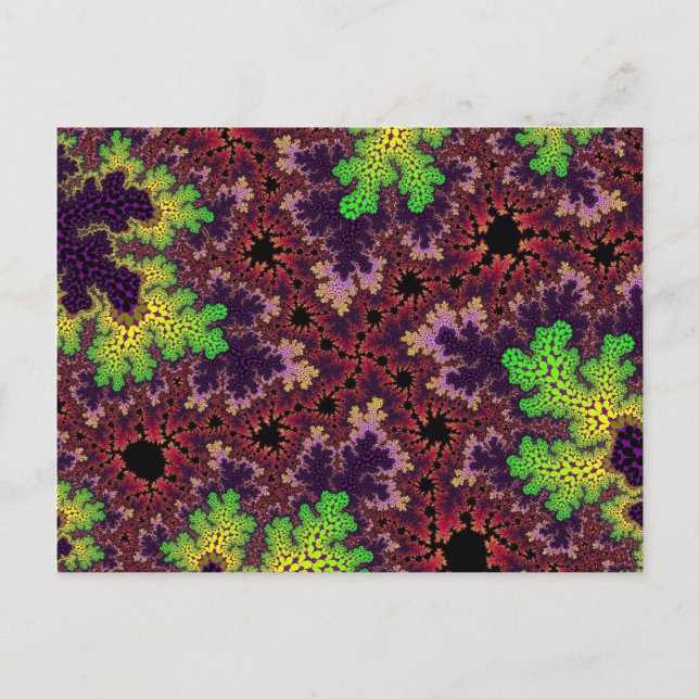 Green and Purple Speckle Postcard (Front)