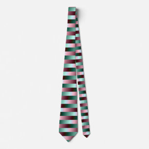 Green and Purple Stripes Tie