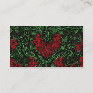 Green and Red Business Card