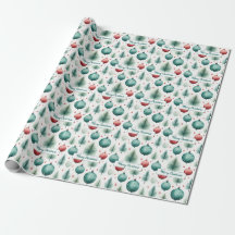 Green and Red Christmas Patterns -
