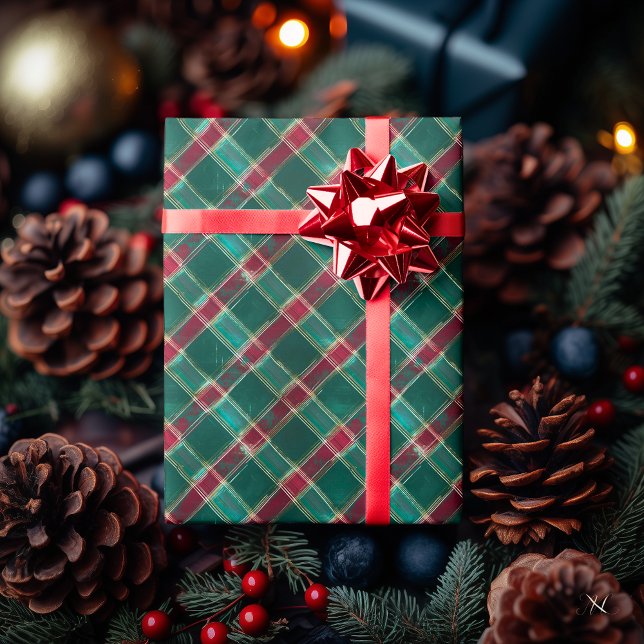 Green and Red Classic Tartan Wrapping Paper (Creator Uploaded)