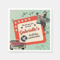 Green and Red Fifties Rockabilly Birthday Party