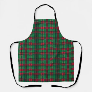 Green and red squares apron