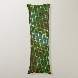 Green and stained, scratches and wall effect body cushion