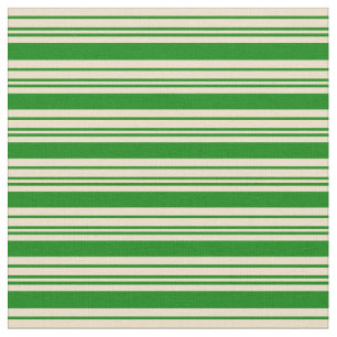Green and Tan Coloured Striped Pattern Fabric