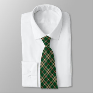 Green and Tan Plaid O'Neill Tartan Tie