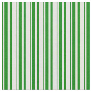 Green and White Coloured Pattern Fabric