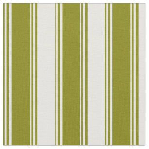 Green and White Coloured Striped Pattern Fabric