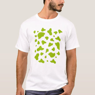 Green And White Cow Animal Print Pattern Costume H T-Shirt