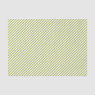 Green and White Diagonal Stripe Christmas Tissue Paper