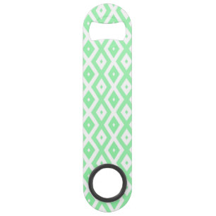 Green and white diamond pattern