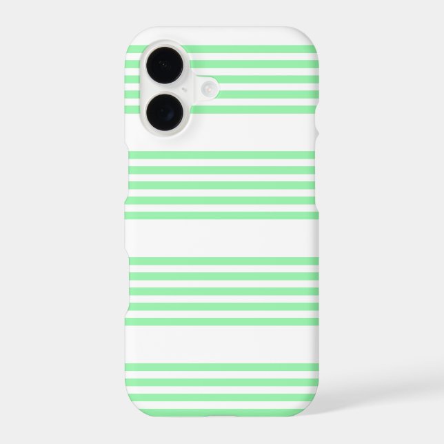 Green and white five stripes pattern (Back)