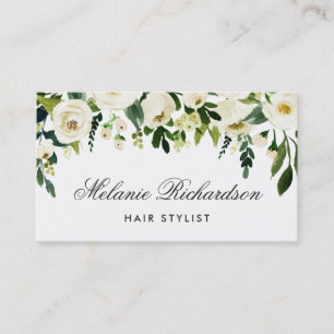 Green and White Floral Hair Stylist Appointment B
