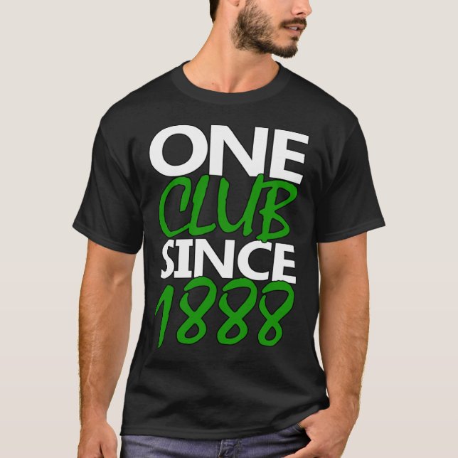 Green and White Glasgow Since 1888 T-Shirt (Front)