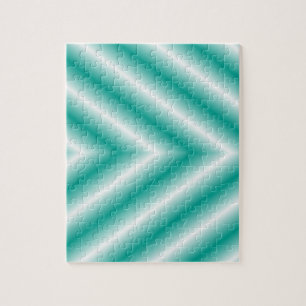 Green and White Gradient Arrows Jigsaw Puzzle